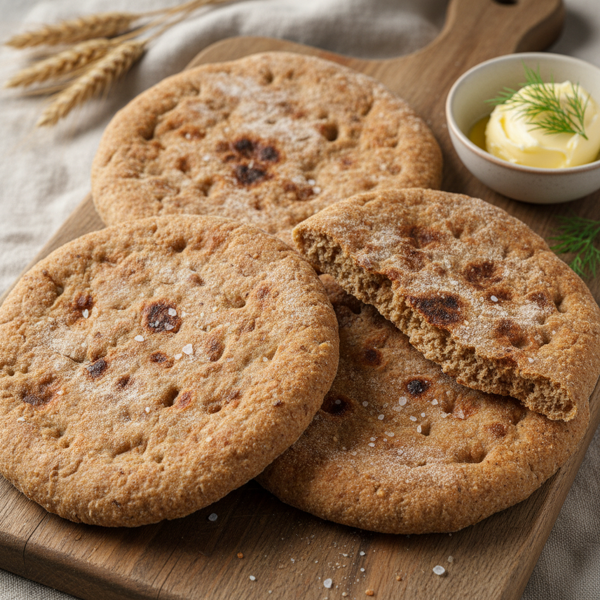 Traditional Finnish Rye Flatbread (Rieska) recipe