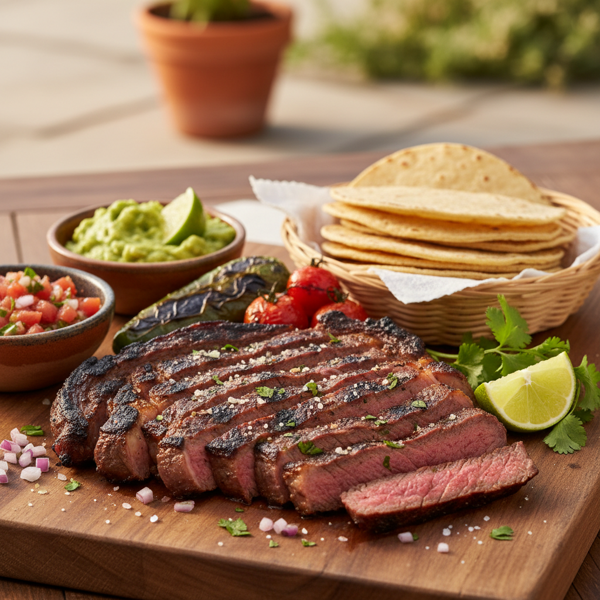 Traditional Flank Steak Carne Asada recipe