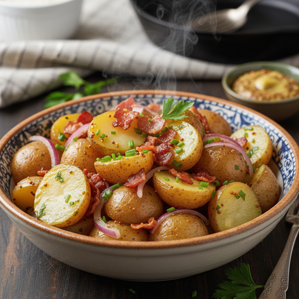 Traditional German Warm Potato Salad recipe