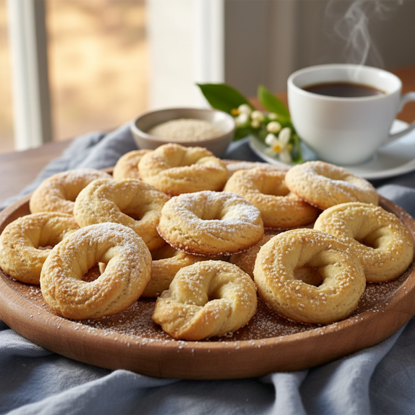 Traditional Greek Koulourakia (Easter Butter Cookies) recipe