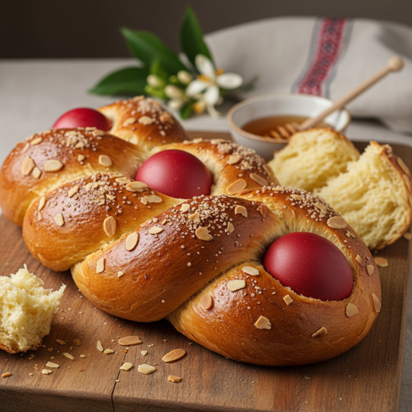Traditional Greek Tsoureki - Easter Sweet Bread recipe