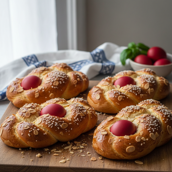Traditional Greek Tsourekia: Festive Easter Bread recipe