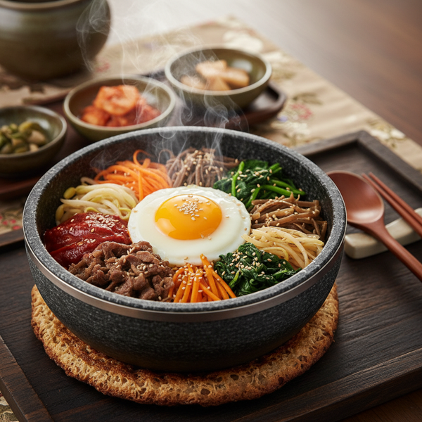 Traditional Korean Dolsot Bibimbap recipe