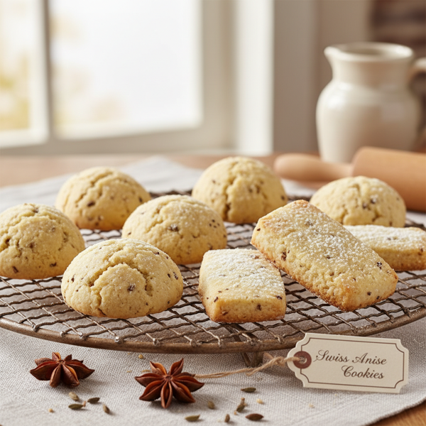 Traditional Swiss Anise Cookies (Aniskrabeli & Anisbroetli) recipe