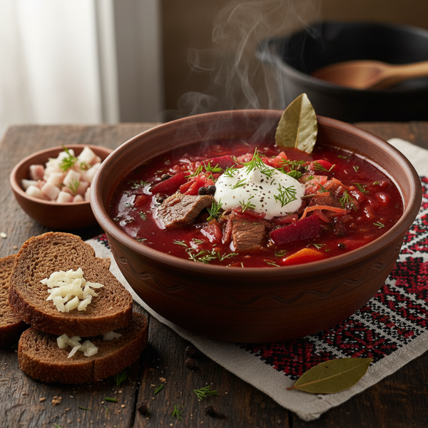 Traditional Ukrainian Borscht recipe