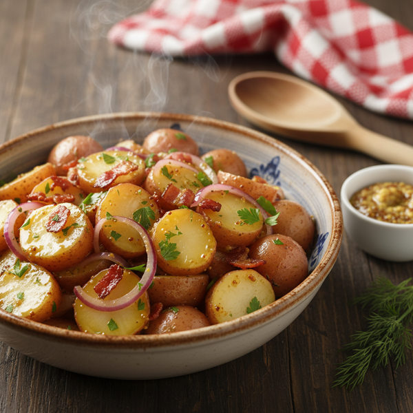 Traditional Warm German Potato Salad recipe