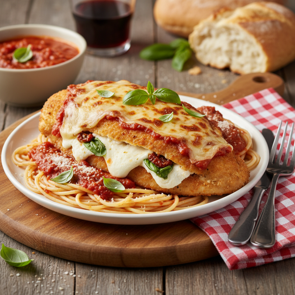 Traditionally Stuffed Chicken Parmesan Delight recipe