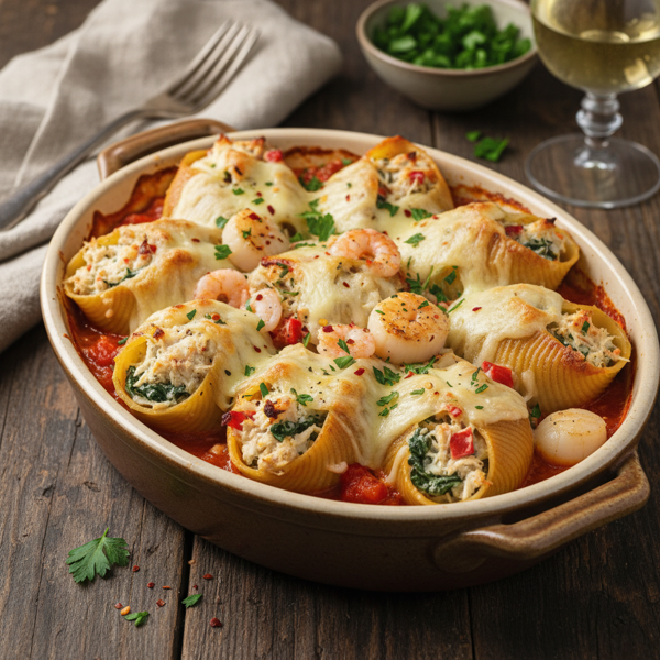 Treasure Isle Stuffed Shells recipe