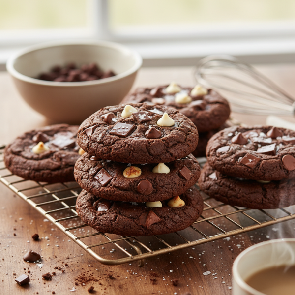 Triple Chocolate Bliss Cookies recipe