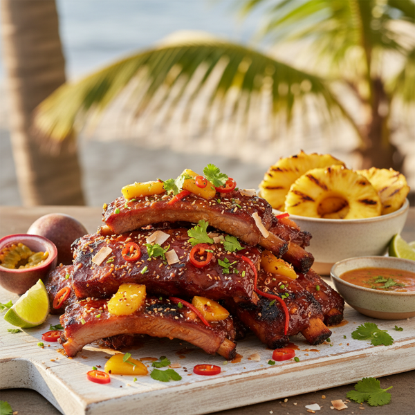 Tropical BBQ Spareribs recipe