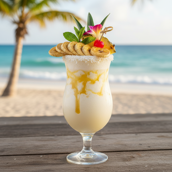 Tropical Banana Bliss Colada recipe