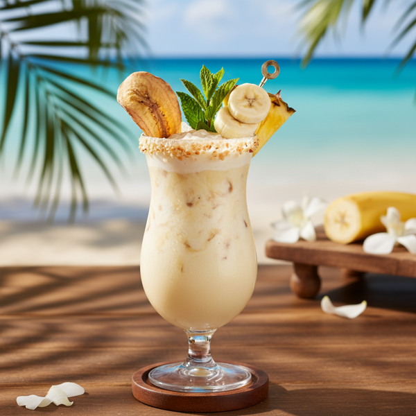 Tropical Banana Breeze Cocktail recipe