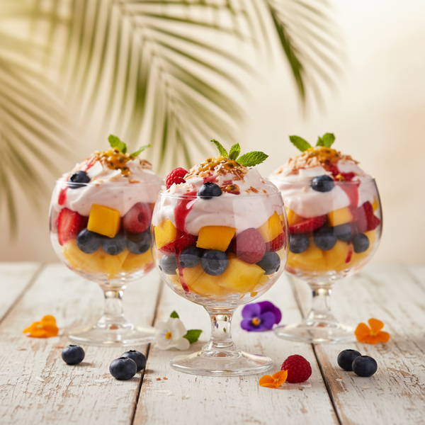 Tropical Berry Bliss Fruit Cups recipe