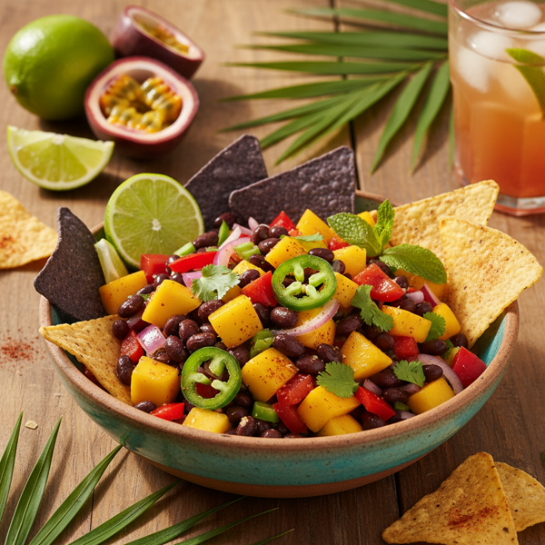 Tropical Black Bean & Mango Salsa recipe