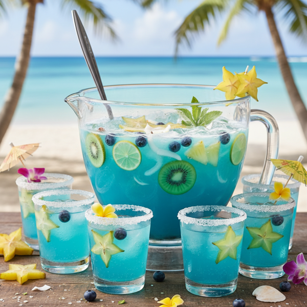 Tropical Bliss Blue Punch recipe