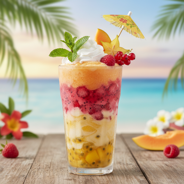 Tropical Bliss Frozen Fruit Smoothie recipe