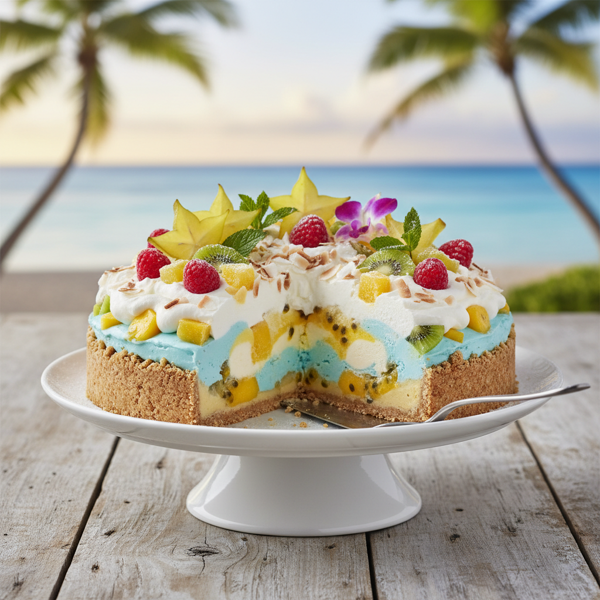 Tropical Bliss Frozen Hawaiian Pie recipe