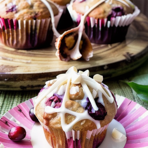 Tropical Bliss Muffins with Macadamia, Cranberry, Ginger, and White Chocolate recipe