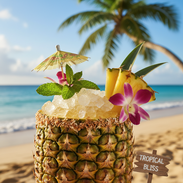 Tropical Bliss Pineapple Cocktail recipe