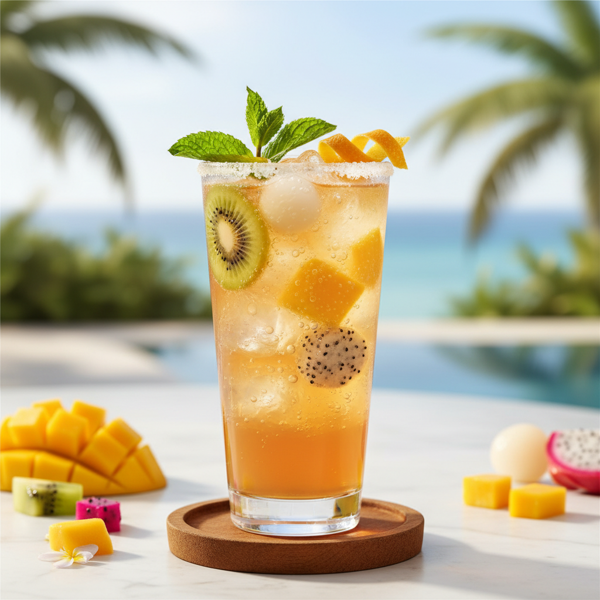 Tropical Bliss Sparkling Cocktail recipe