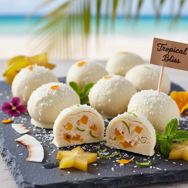 Tropical Bliss White Chocolate Truffles recipe