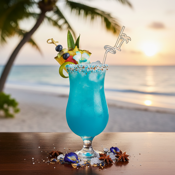 Tropical Blue Bliss Cocktail recipe