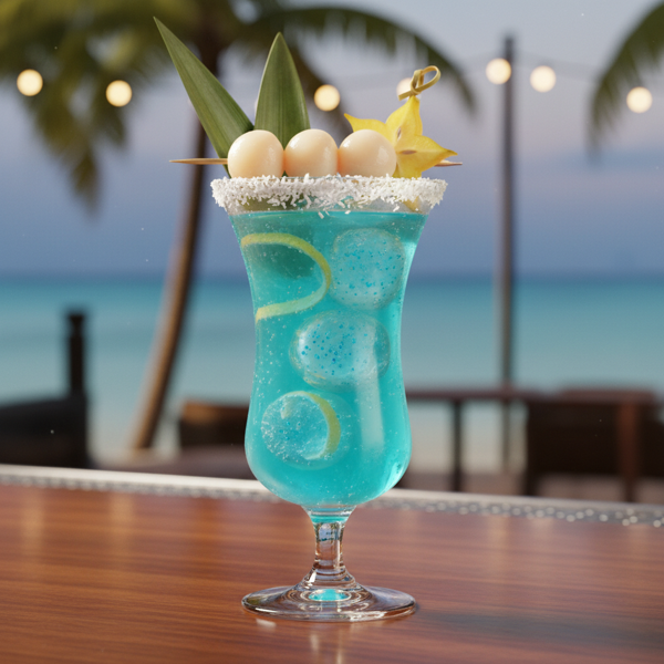 Tropical Blue Oasis Martini recipe