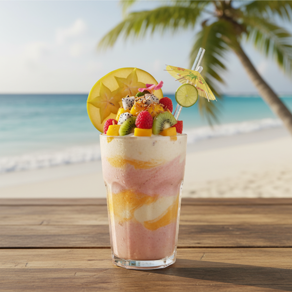 Tropical Breeze Fruit Smoothie recipe