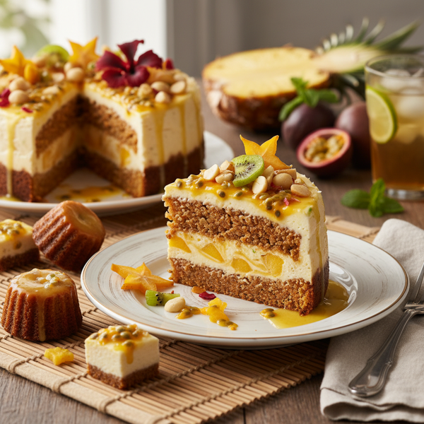Tropical Carrot Cake Cheesecake Delight recipe
