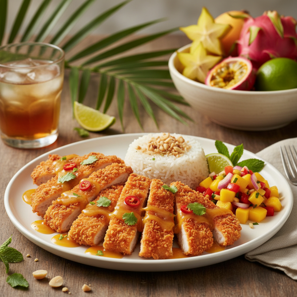 Tropical Chicken Katsu Delight recipe