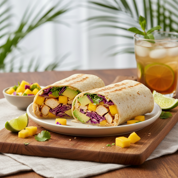 Tropical Chicken Mango Avocado Wrap recipe