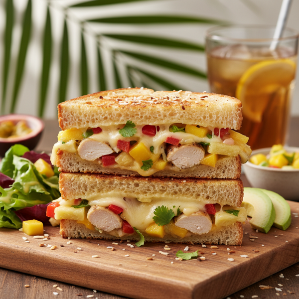 Tropical Chicken Salad Melt recipe