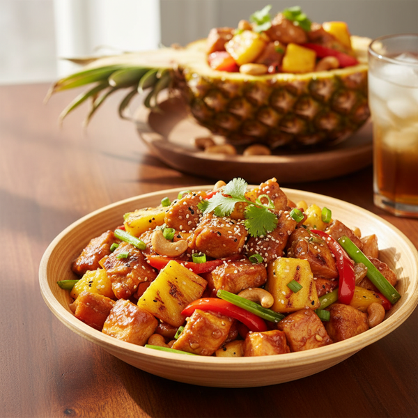 Tropical Chicken and Pineapple Stir-Fry recipe