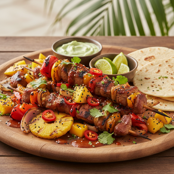 Tropical Chipotle Pork Fajitas recipe