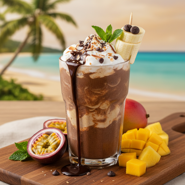 Tropical Chocolate Bliss Smoothie recipe