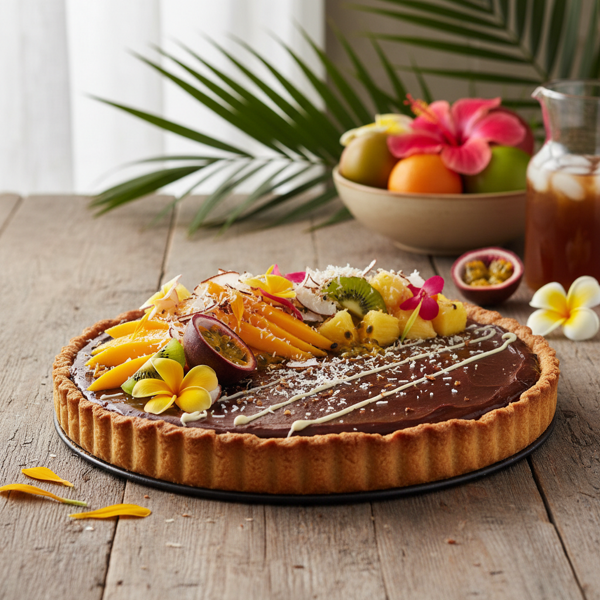 Tropical Chocolate Fudge Pie recipe