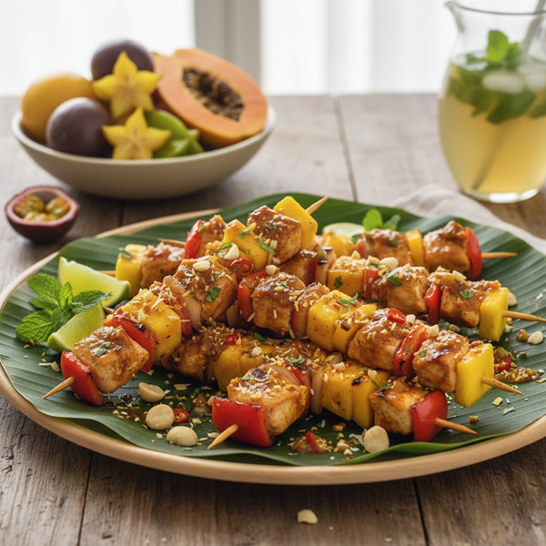 Tropical Chutney Chicken Skewers recipe