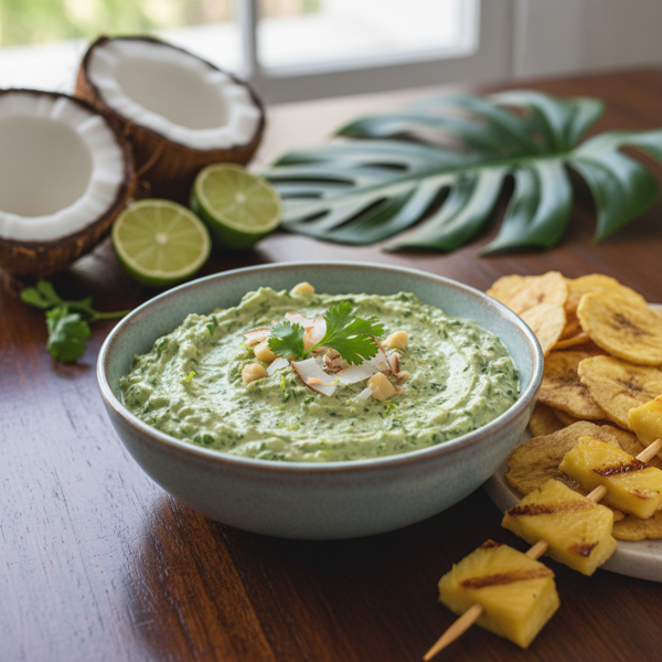 Tropical Cilantro Coconut Pesto recipe