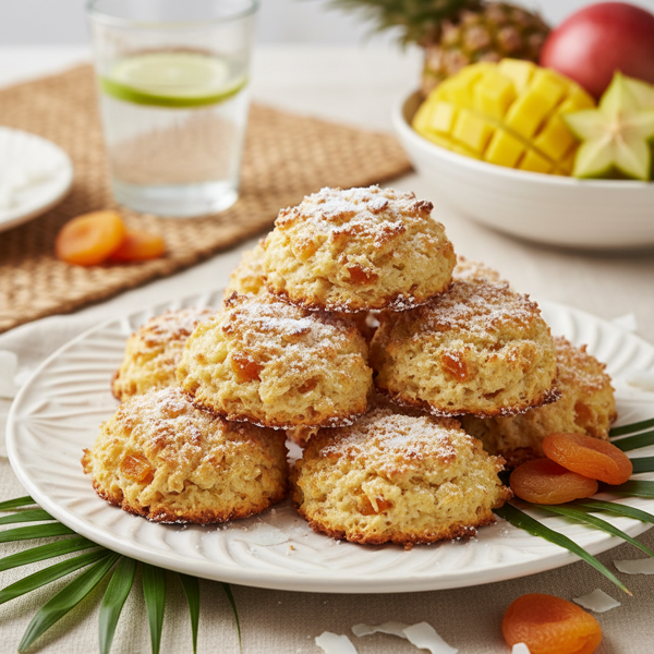 Tropical Coconut-Apricot Bliss Macaroons recipe