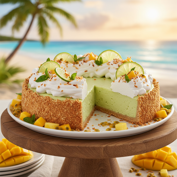 Tropical Coconut-Key Lime Pie recipe