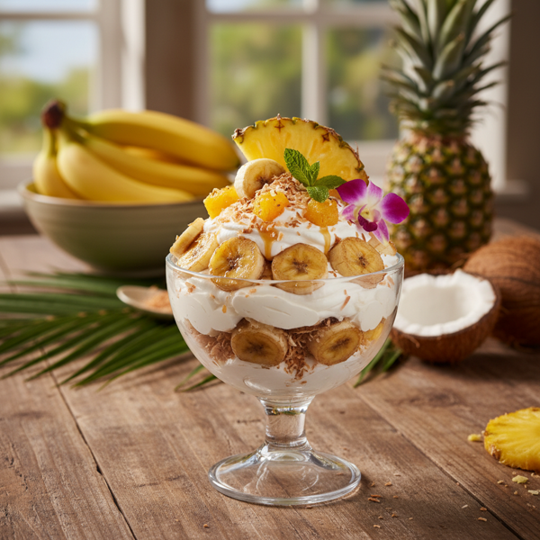 Tropical Coconut-Pineapple Banana Delight recipe