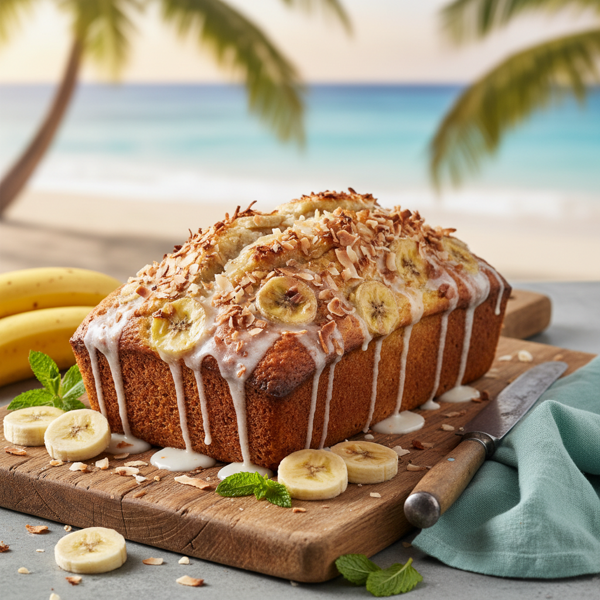Tropical Coconut Banana Delight Bread recipe