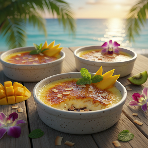 Tropical Coconut Crème Brûlée recipe