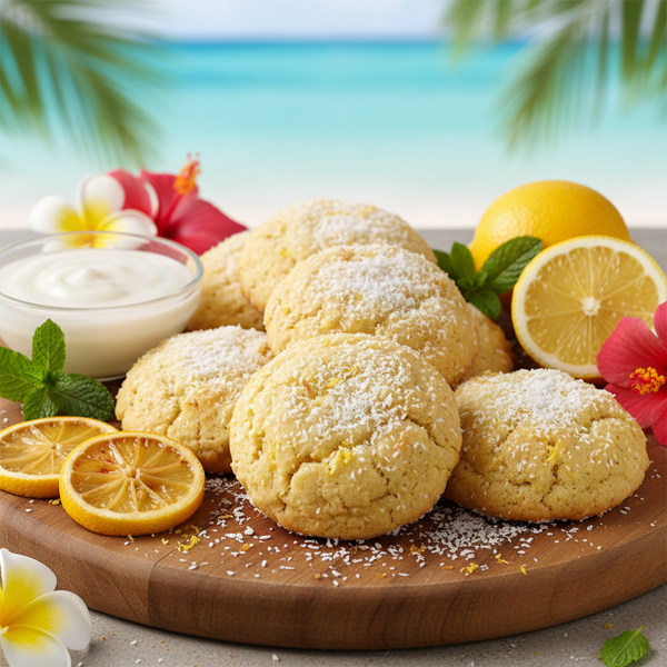 Tropical Coconut Lemon Bliss Cookies recipe