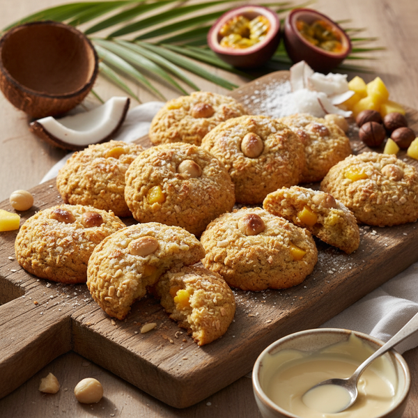 Tropical Coconut Macadamia Delight Cookies recipe