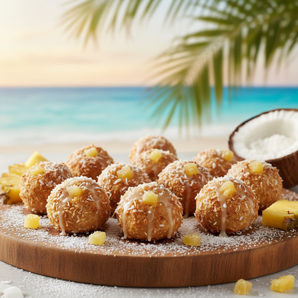 Tropical Coconut Pineapple Bliss Bites recipe