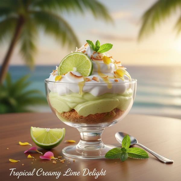 Tropical Creamy Lime Delight recipe