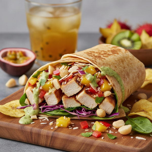 Tropical Crunch Chicken Wrap recipe