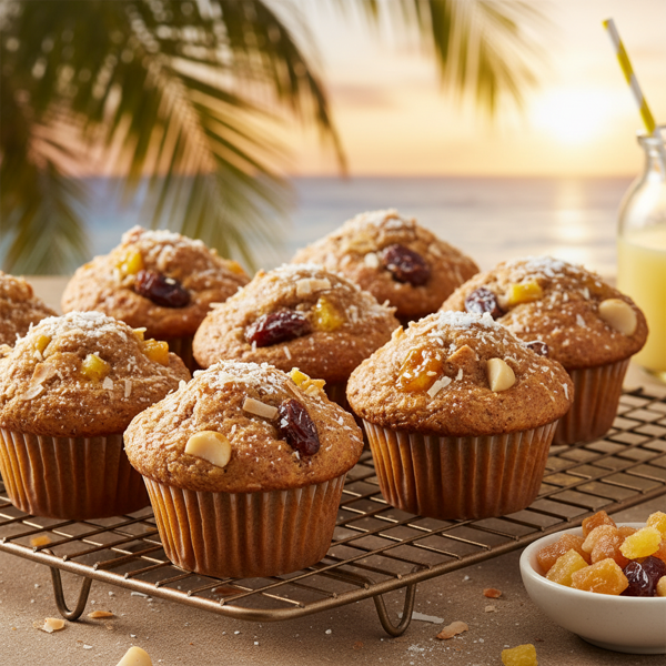 Tropical Date and Pineapple Muffins recipe