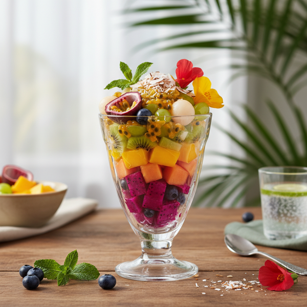 Tropical Delight Layered Fruit Salad recipe